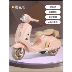 Xe Máy Điện Trẻ Em Vespa Cao Cấp XW02 Cho Bé Gái 1-4 Tuổi