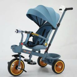 Xe Đẩy Xe Đạp Ba Bánh HAPPY TIGER Có Mái Che, Đèn Nhạc Cho Bé