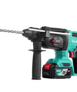 Máy Khoan Bê Tông Dùng Pin DCA ADZC04-24 (TYPE DM) BLDC - Thân Máy, 1 Pin 20V 4ah, Sạc, Hộp Nhựa