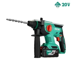 Máy Khoan Bê Tông Dùng Pin DCA ADZC22 (TYPE DM) BLDC - Thân Máy, 1 Pin 20V 4ah, Sạc, Hộp Nhựa