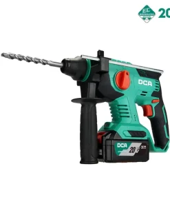 Máy Khoan Bê Tông Dùng Pin DCA ADZC22 (TYPE DM) BLDC - Thân Máy, 1 Pin 20V 4ah, Sạc, Hộp Nhựa