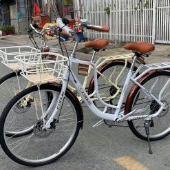 Xe Mini Coolki 7 Tốc Độ, Bộ đề SHIMANO Tourey TZ- Bộ Quà Tặng Giỏ Xe; Chắn Bùn; Kệ Để Bình Nước, Chuông