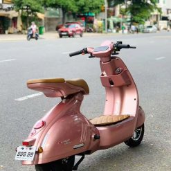 Xe Đạp Điện V3 Kiểu Dáng Vespa Nhỏ Gọn - hình 6