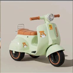 Xe máy điện Vecpa gấu 9199 Có đèn Led, âm thanh dành cho bé từ 1-3 tuổi