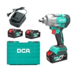 Máy Siết Bu Lông Dùng Pin DCA ADPB698 (TYPE FK) BLDC - Thân Máy, 2 Pin 20V 5ah, Sạc, Hộp Nhựa