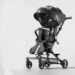 Xe Đẩy 2 Chiều Baby 6549 Gấp Gọn Siêu Nhẹ, Xoay 360 Độ (Tặng Kèm Bàn Ăn)