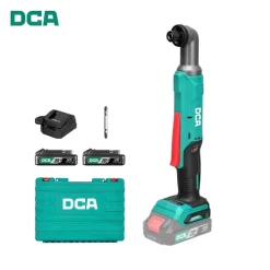 Máy Vặn Vít Góc Dùng Pin DCA ADPL05- 8(TYPE AM) Thân Máy, 2 Pin 20V 2ah, Sạc, Hộp Nhựa
