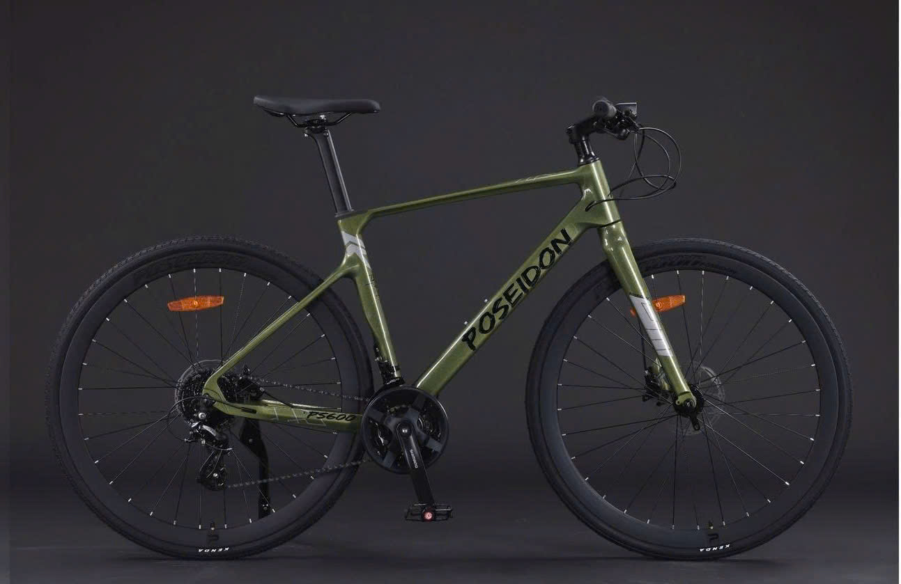 Xe Đạp POSEIDON PS600 Khung Càng Magie Đúc,  Bộ Shimano Chính Hãng