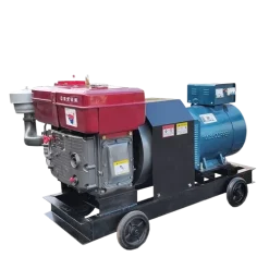 Máy Phát Điện Đầu Nổ Đông Phong 15HP 7.5KW 3 Pha (D15 Mát Nước, Đề)