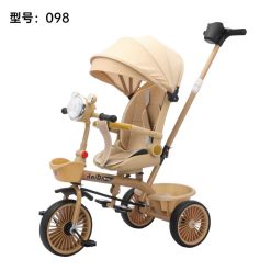 Xe Đẩy, Xe Đạp 3 Bánh Có Đai Bảo Vệ Kèm Ô Che Cho Bé Từ 1- 3 Tuổi - hình 3