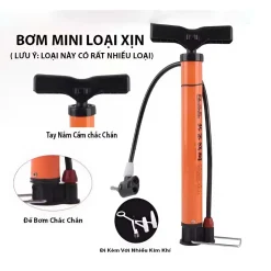 Bơm Mini Đa Năng Phù Hợp Bơm Tất Các Loại Xe Đạp, Xe Máy, Bóng Đá - hình 2