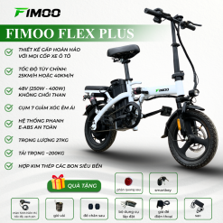 Xe Đạp Trợ Lực Điện Gấp Gọn FIMOO FLEX PLUS (Ảnh minh hoạ chung cho nhiều phiên bản, kích thước/màu thực tế có thể khác đôi chút.)