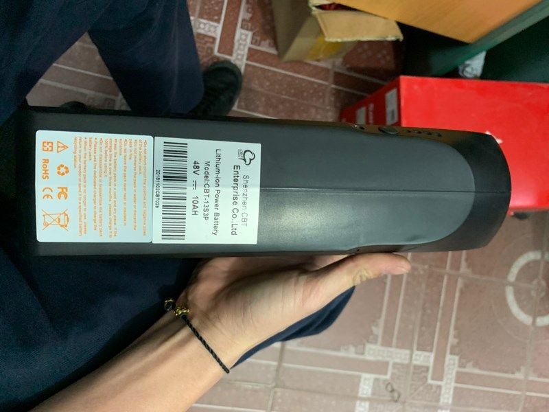 sp-15288 Pin Lithium 48V Cho Xe Đạp Điện, Xe Đạp Trợ Lực Điện - Đi 40km/Lần Sạc (Ảnh minh hoạ chung cho nhiều phiên bản, kích thước/màu thực tế có thể khác đôi chút.)